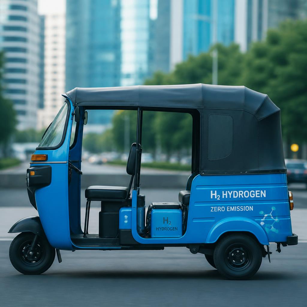 Hydrogen conversion kit for auto rickshaw